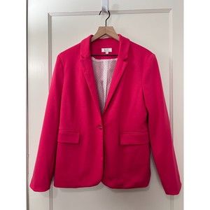Jules & Leopold Pink One Button Closure Blazer - Women's L